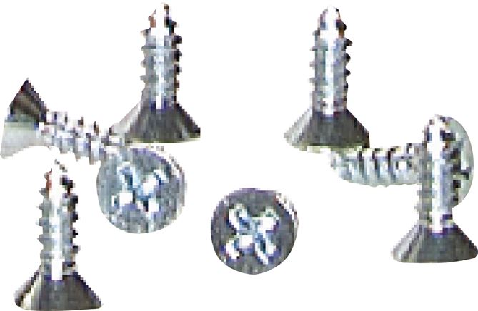 Exemplary representation: Retaining screws for attaching hoses to sandblasting couplings